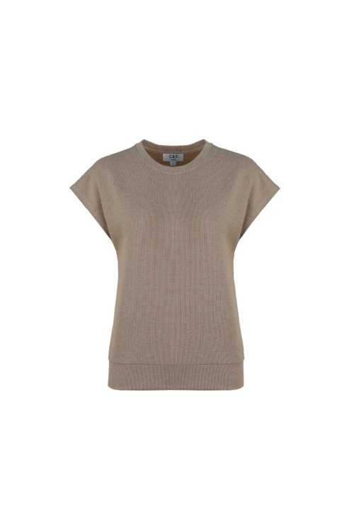 C&S THE LABEL - BELMA TOP - DONKER BEIGE