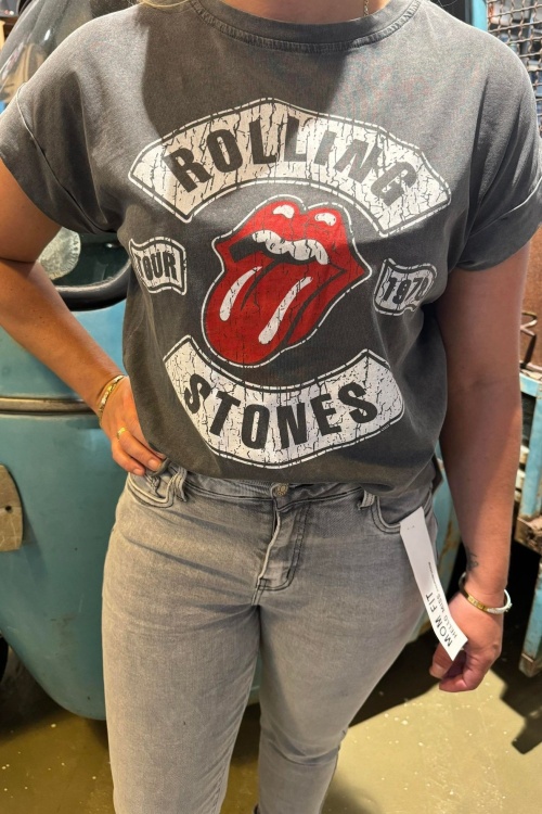 PR4305 TSHIRT - STONES - DONKER GRIJS 