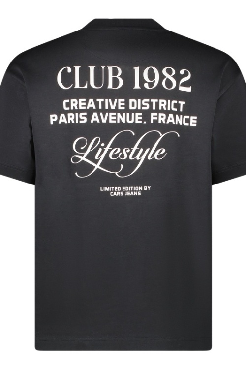 CARS JEANS - CLUB TSHIRT - ZWART